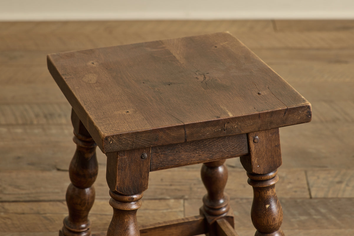 Pair of Turned Wood Stools
