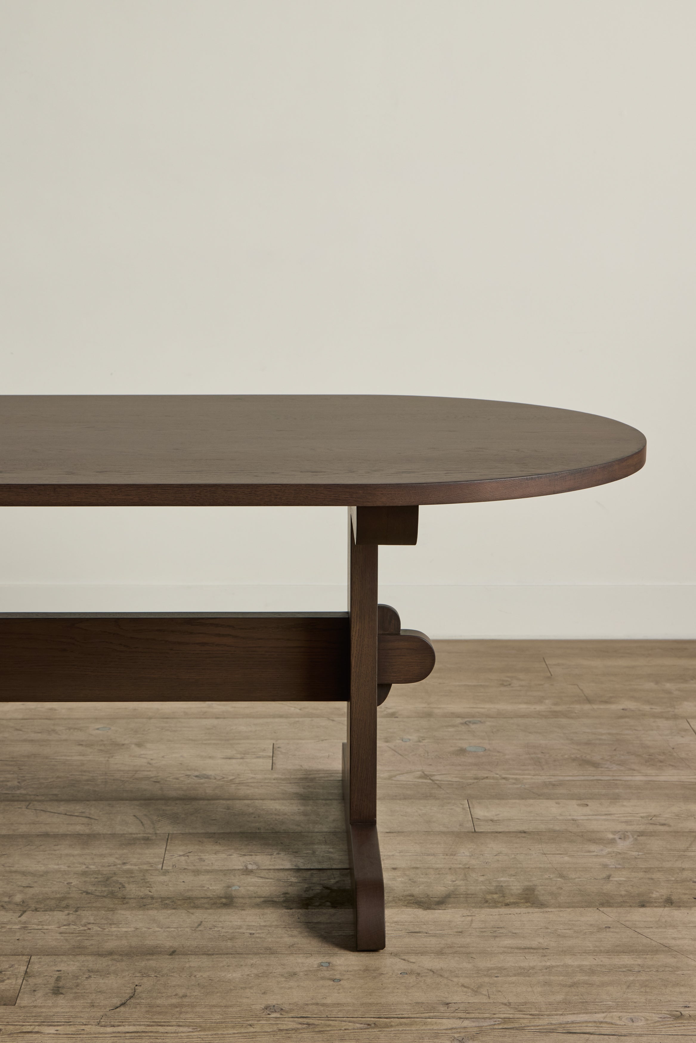 Oval Trestle Dining Table, 108"