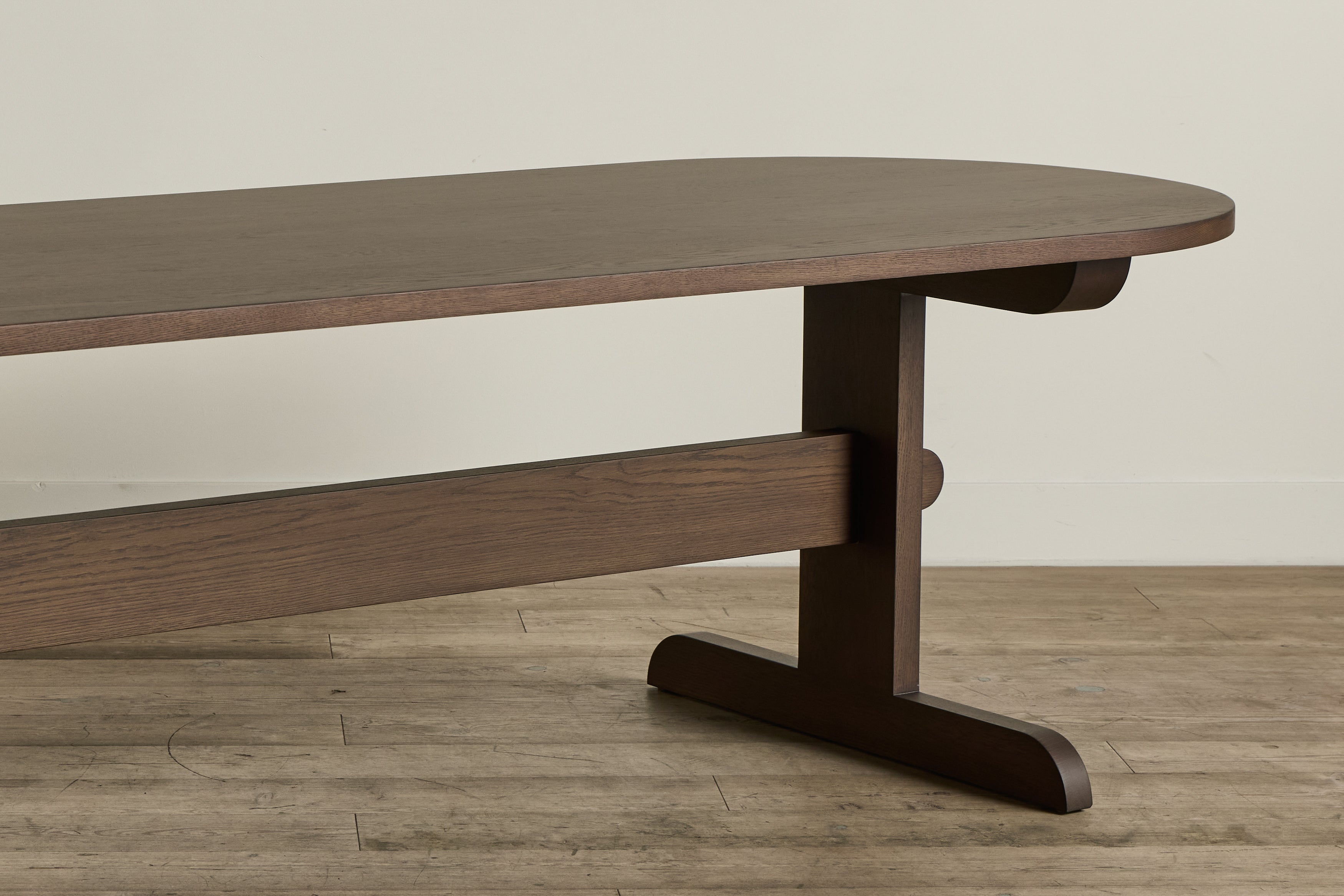 Oval Trestle Dining Table, 108"