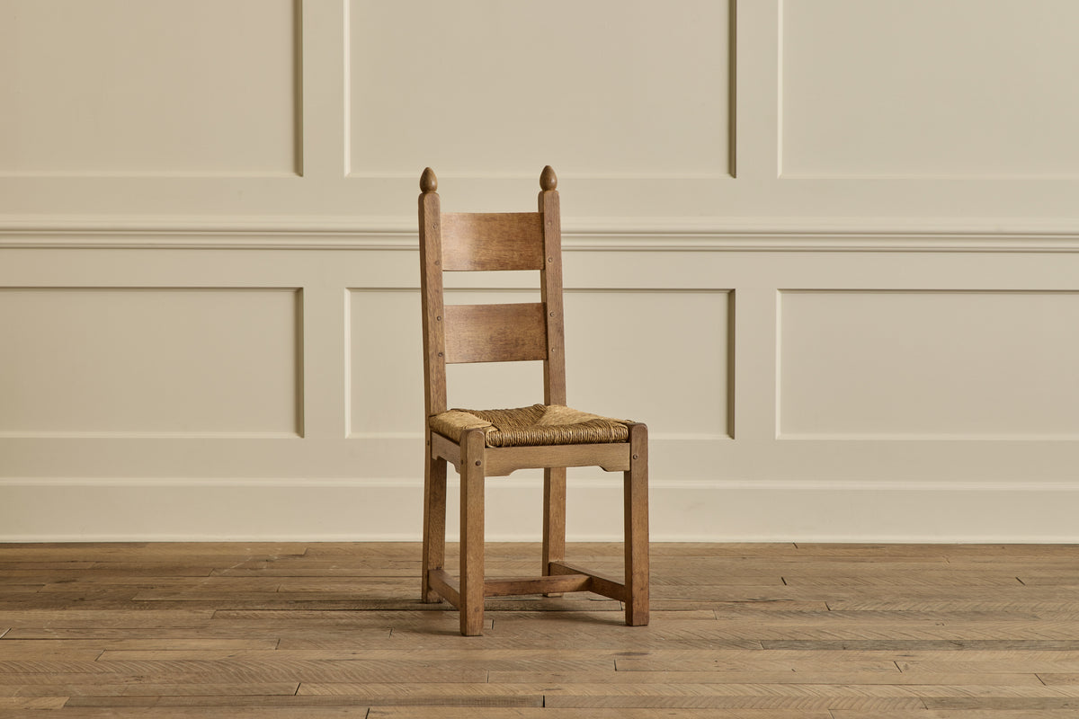 Set of 6 Belgian Rush Dining Chairs