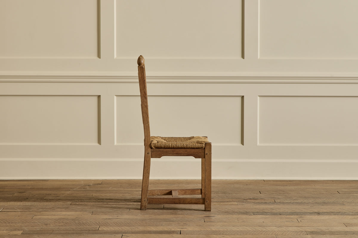 Set of 6 Belgian Rush Dining Chairs