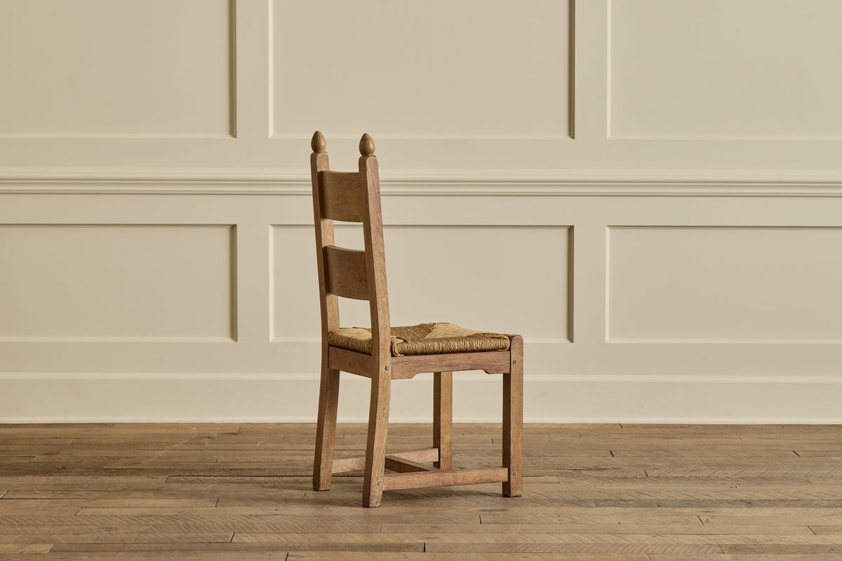Set of 6 Belgian Rush Dining Chairs