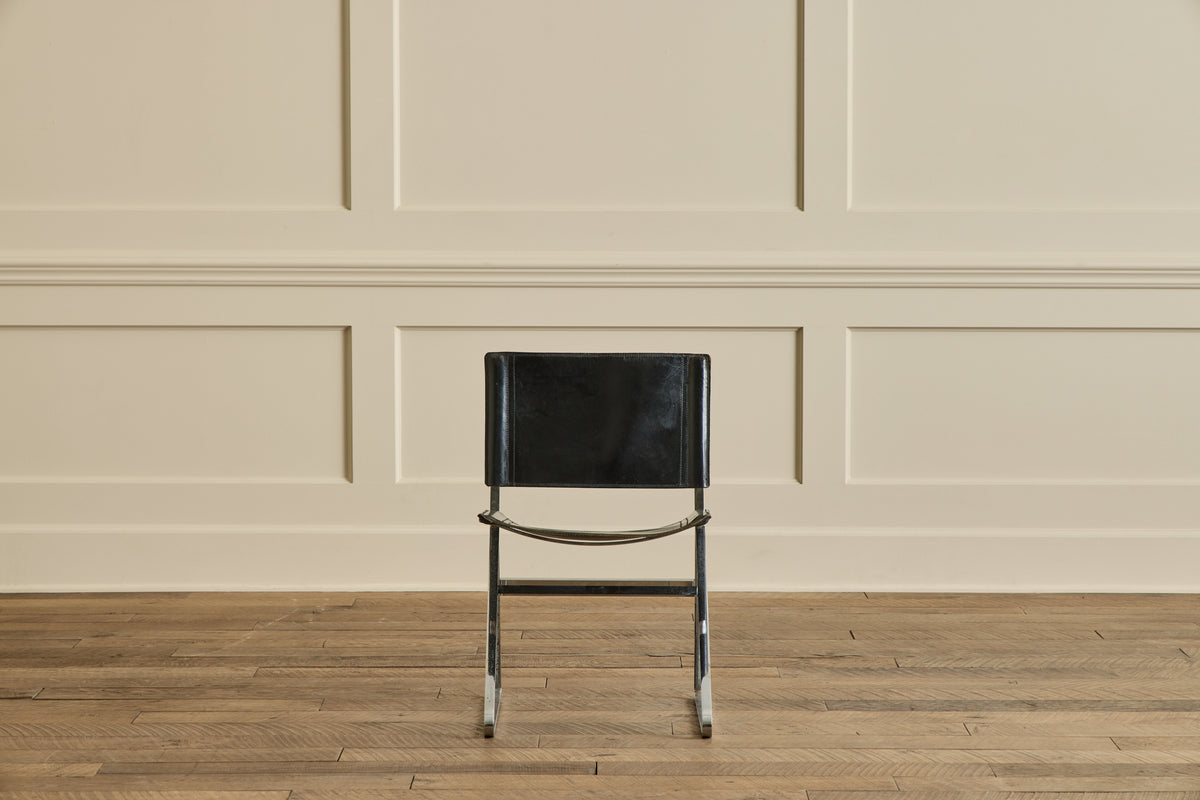 Set of 4 Italian Leather Chairs
