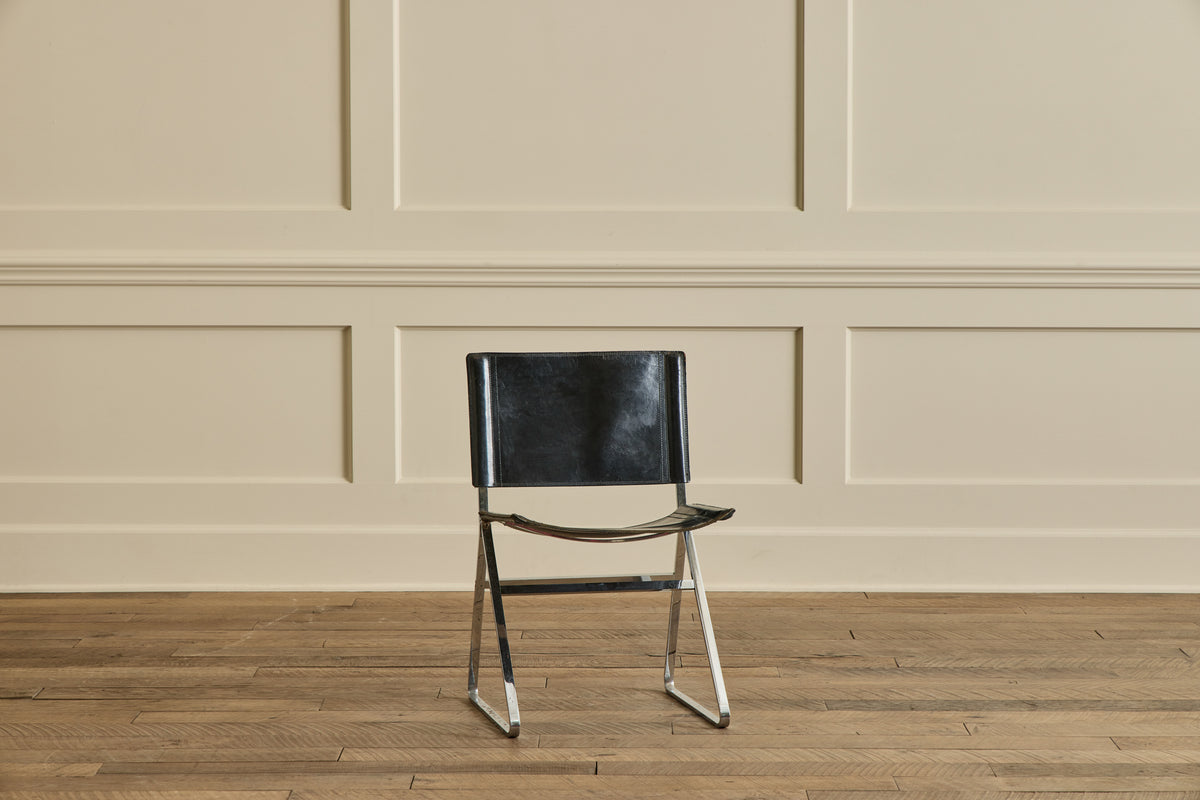 Set of 4 Italian Leather Chairs