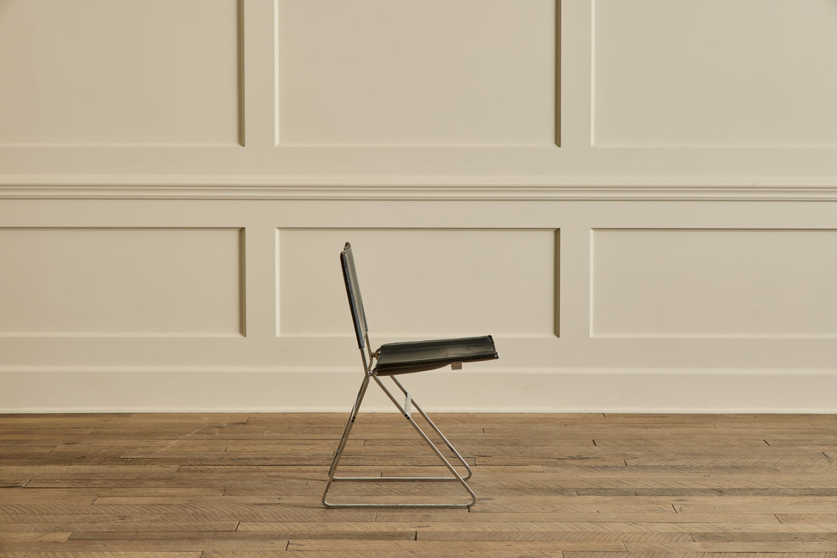 Set of 4 Italian Leather Chairs
