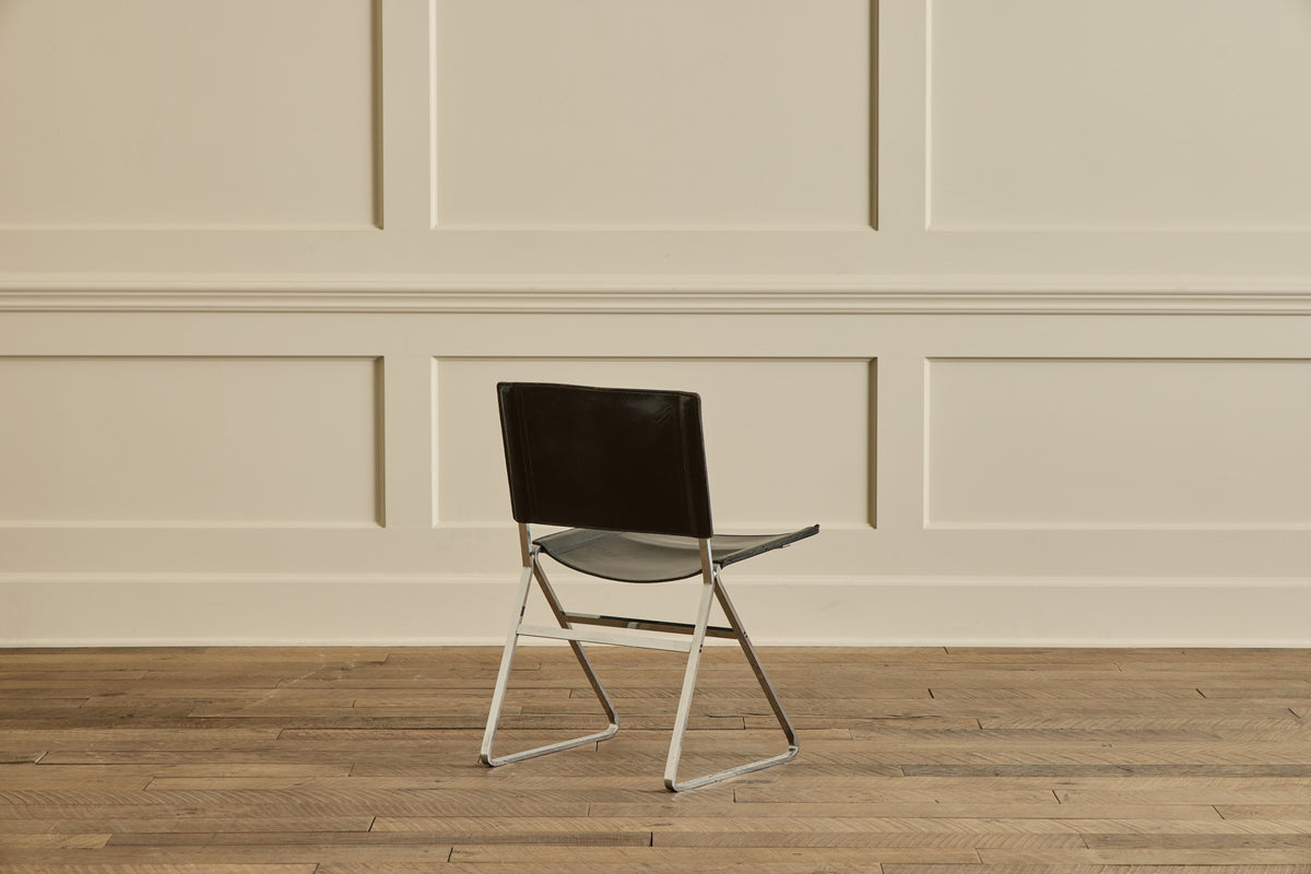Set of 4 Italian Leather Chairs