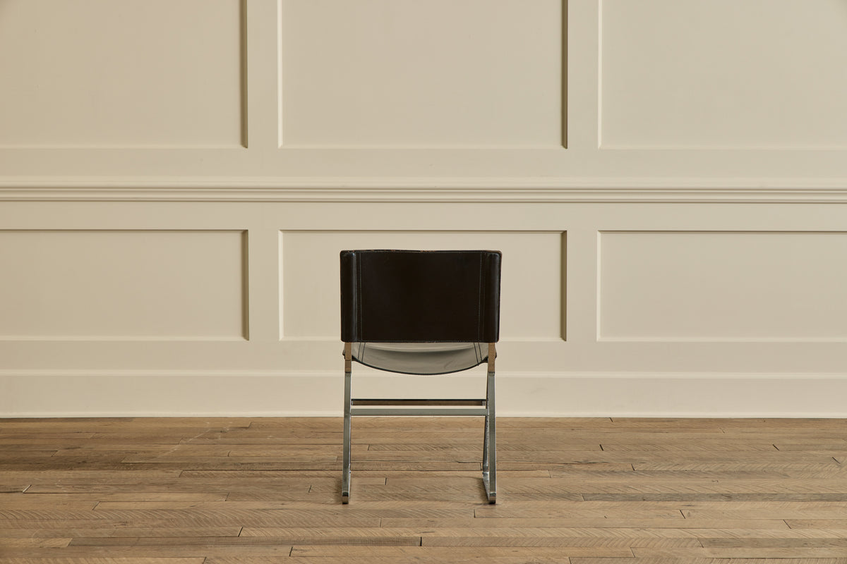 Set of 4 Italian Leather Chairs
