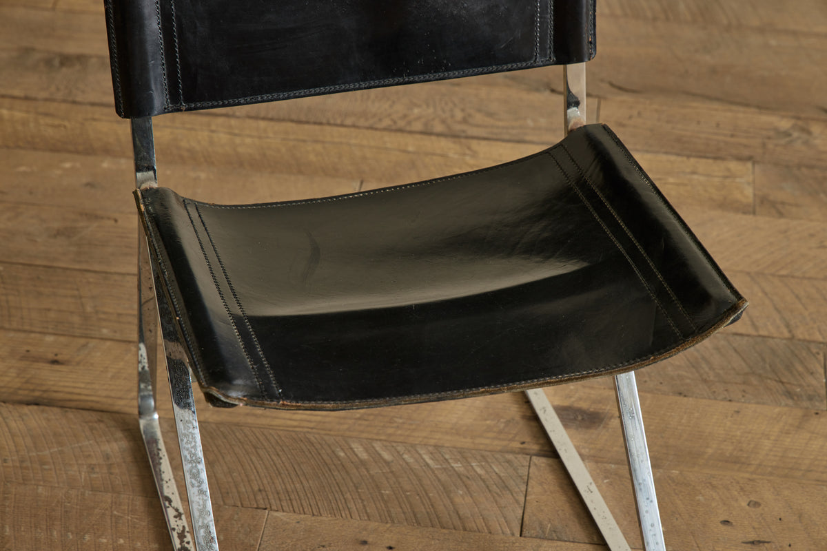 Set of 4 Italian Leather Chairs