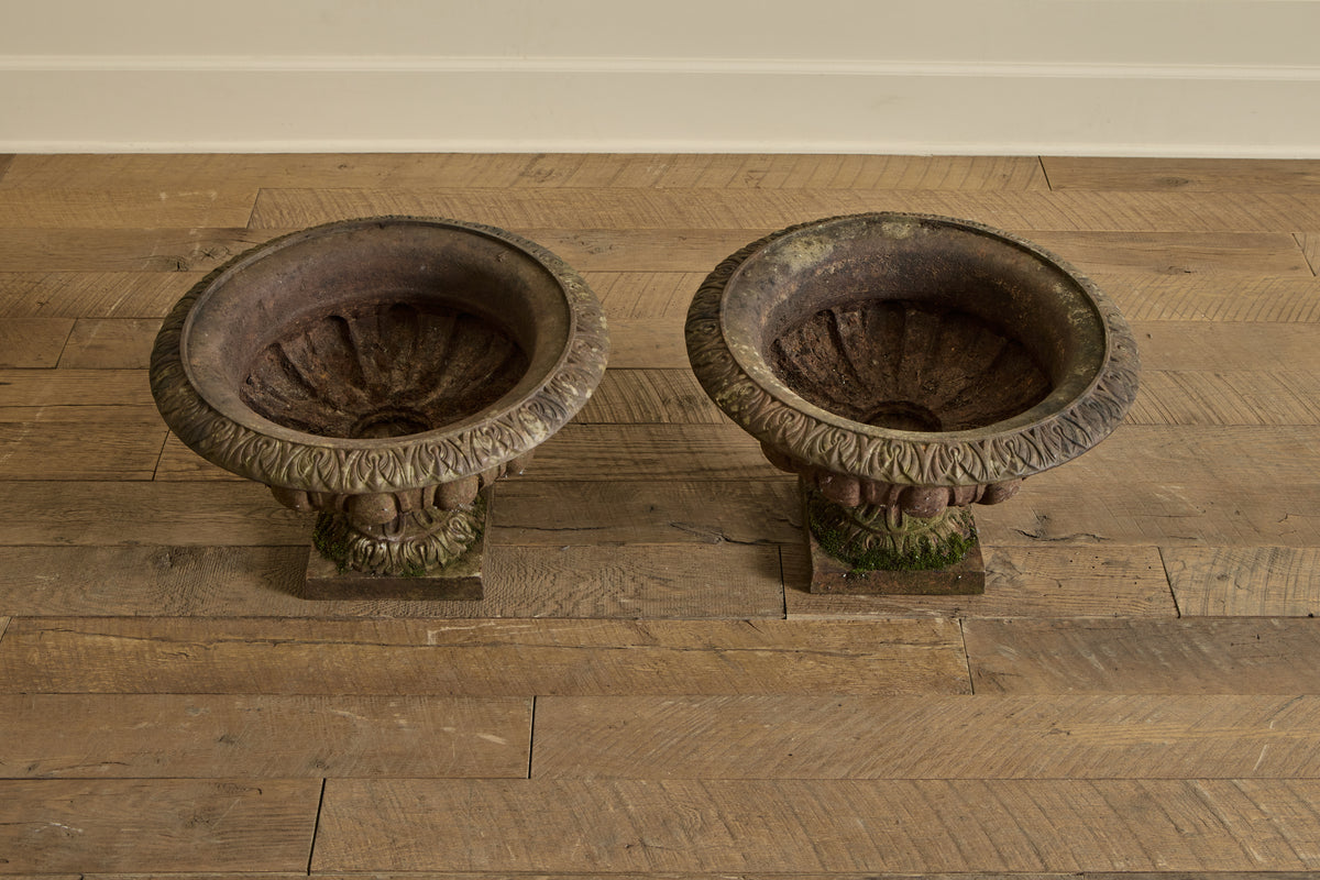 Pair of French Iron Planters