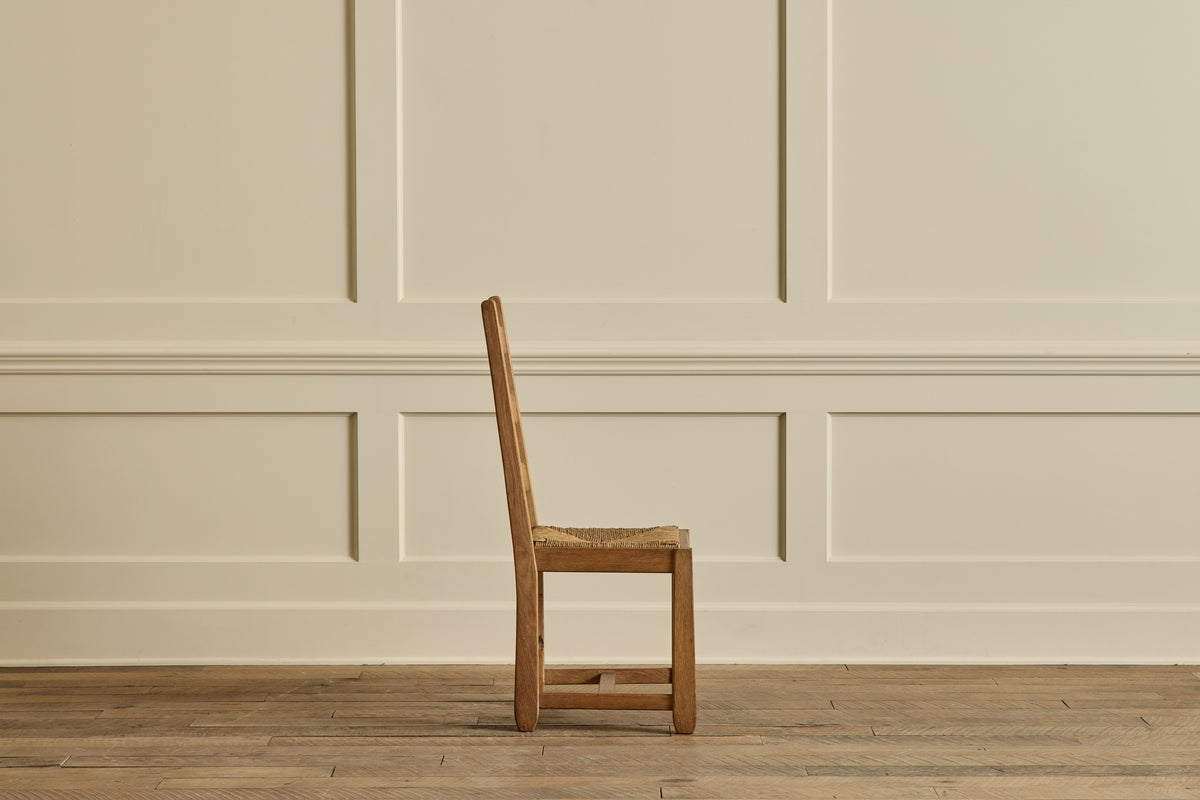 Set of 8 Ladder Back Rush Chairs