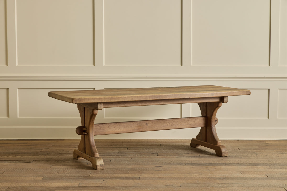 Oak Trestle Dining Table