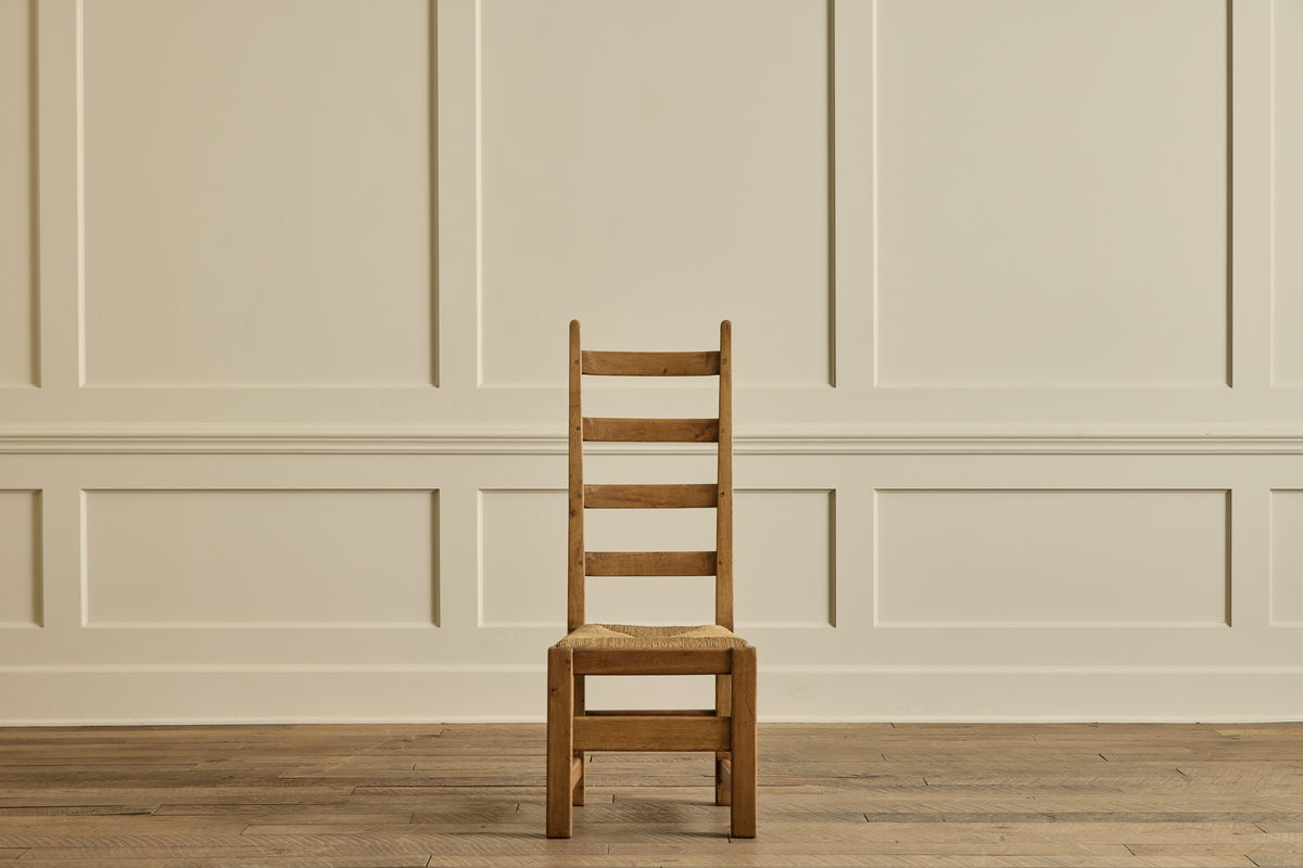 Set of 6 High Back Rush Chairs