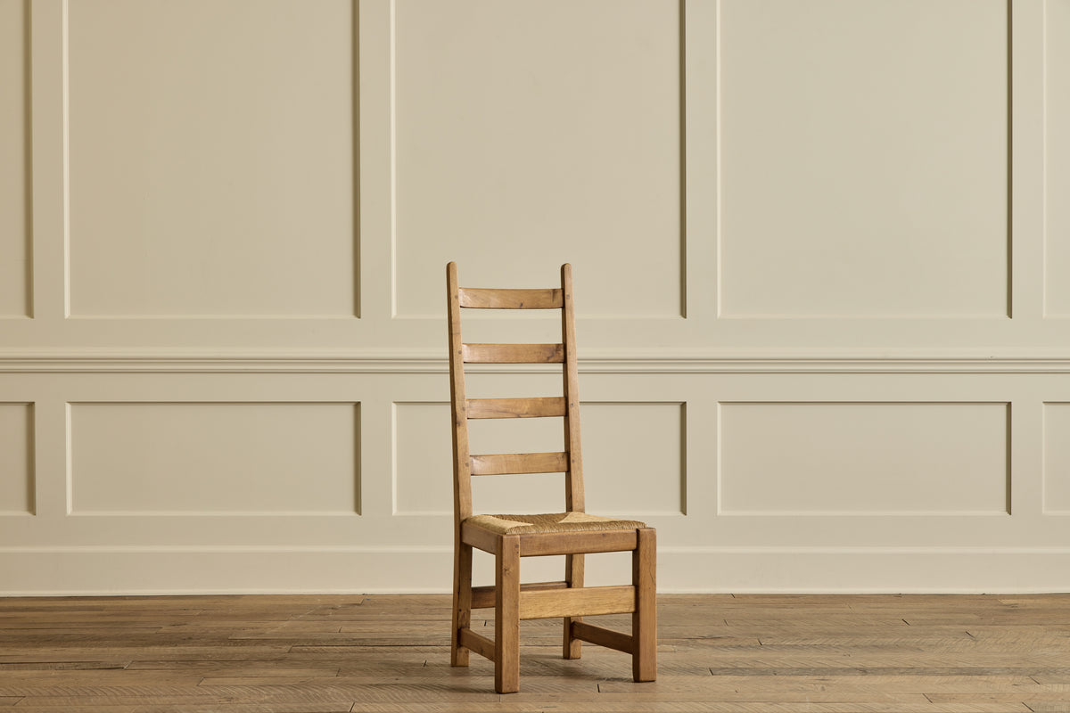 Set of 6 High Back Rush Chairs