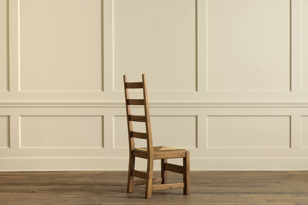 Set of 6 High Back Rush Chairs
