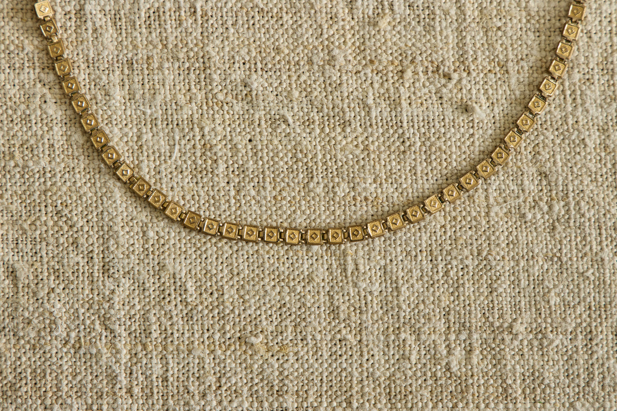 19th Century Etruscan Bookchain Necklace