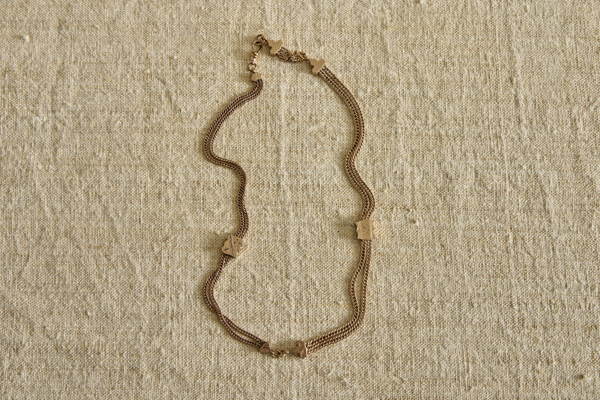Mid 19th Century Etched Necklace
