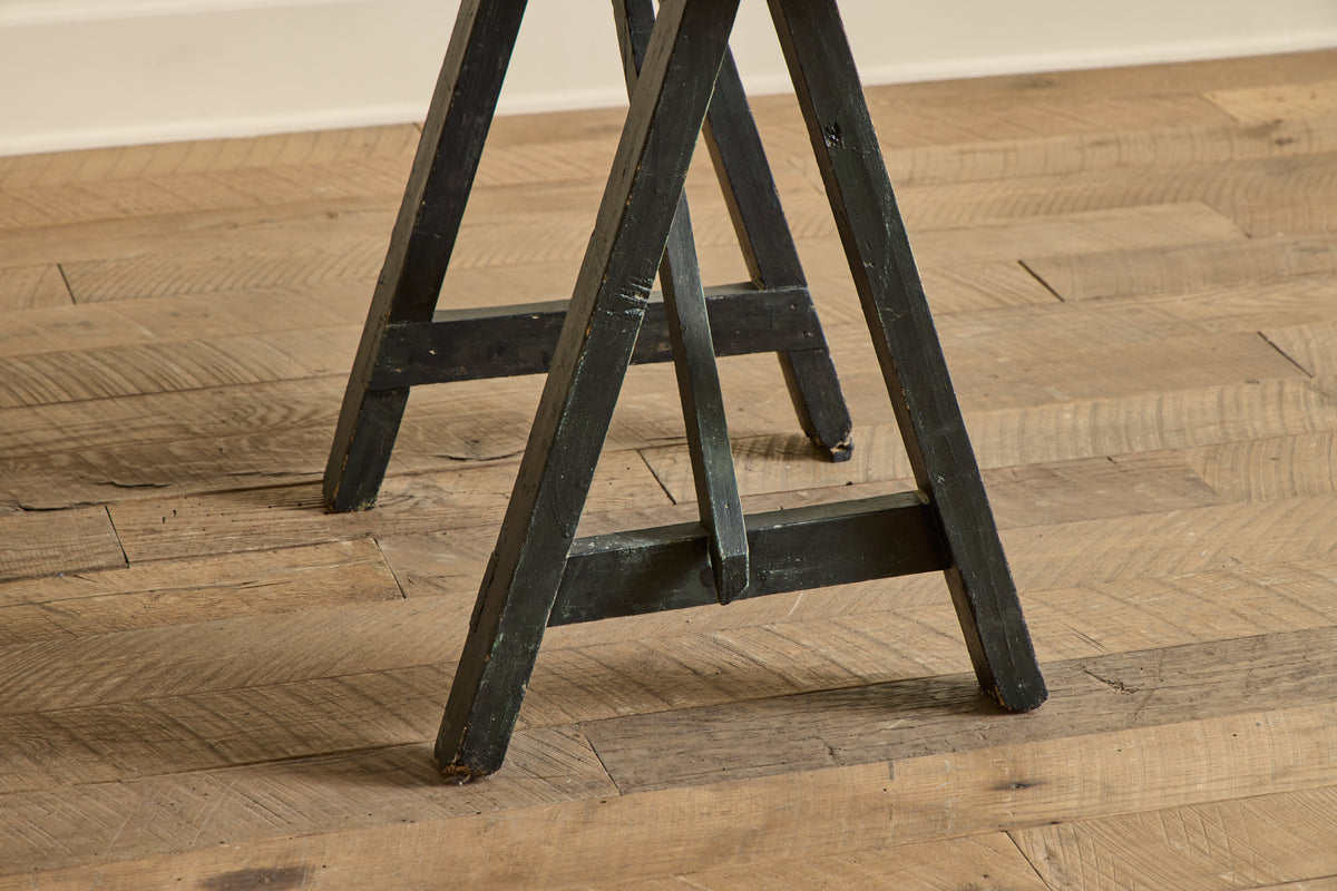 Black Oak Trestle Desk