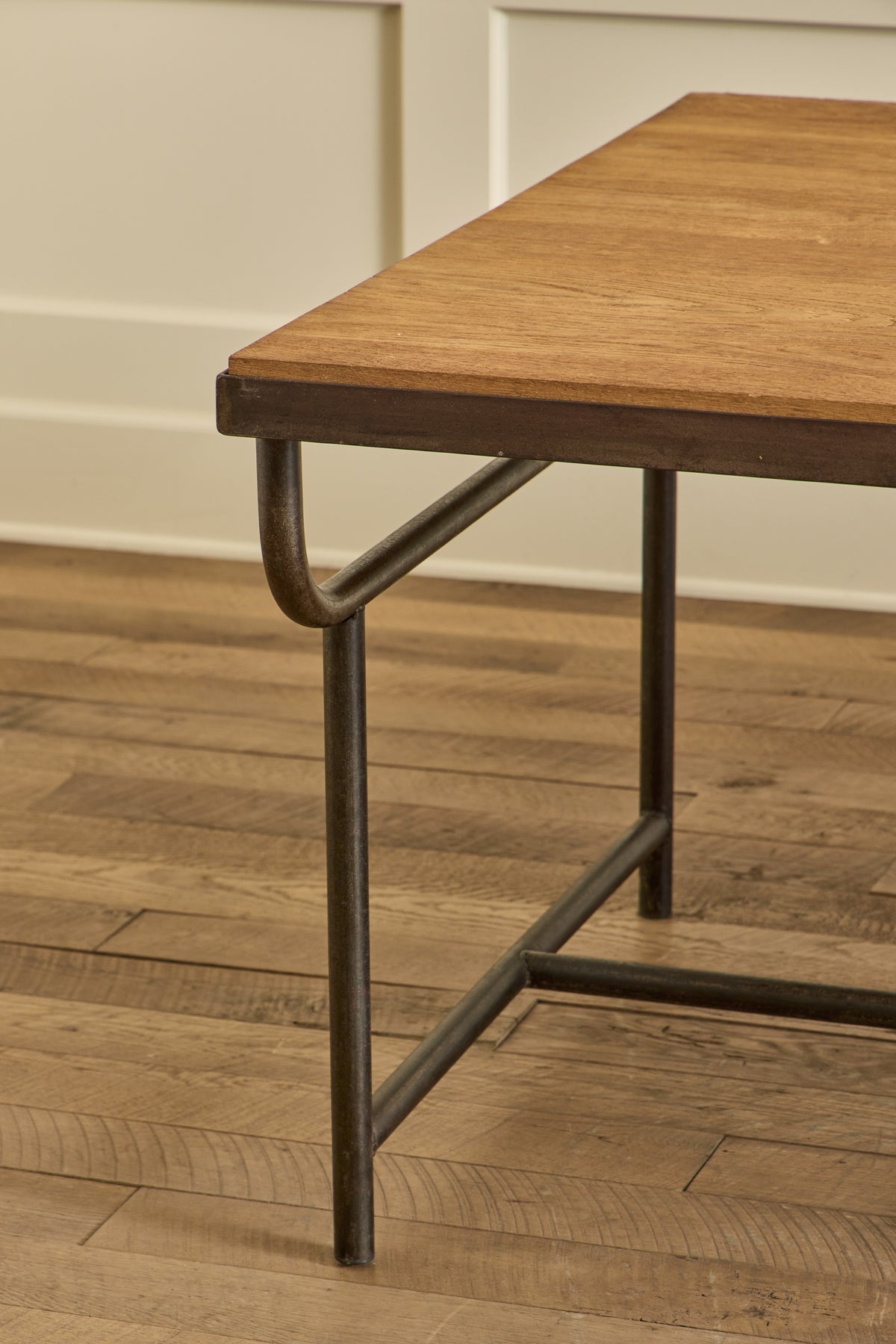 Industrial Iron & Oak Table