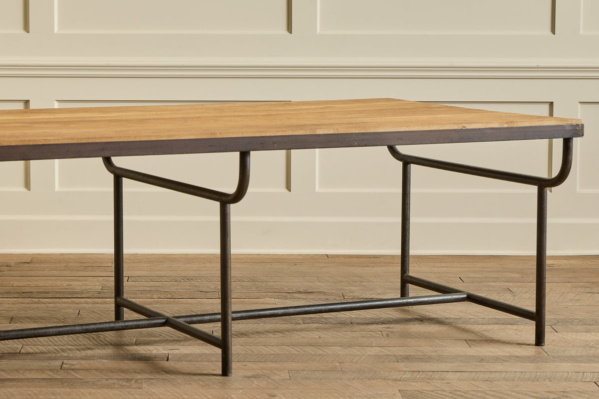 Industrial Iron & Oak Table