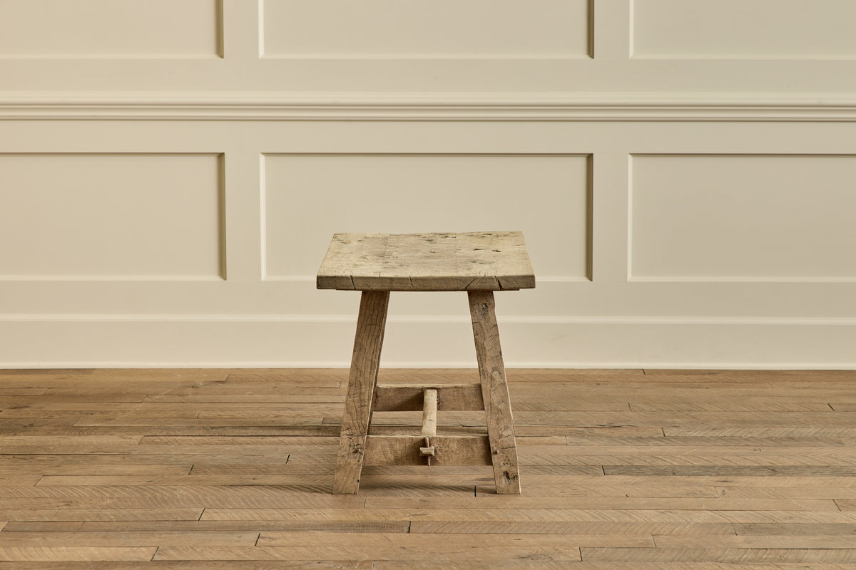 Bleached Burlwood Side Table