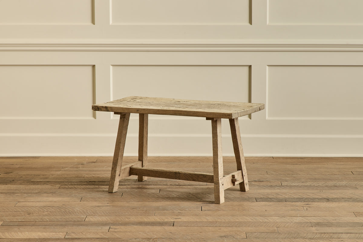 Bleached Burlwood Side Table