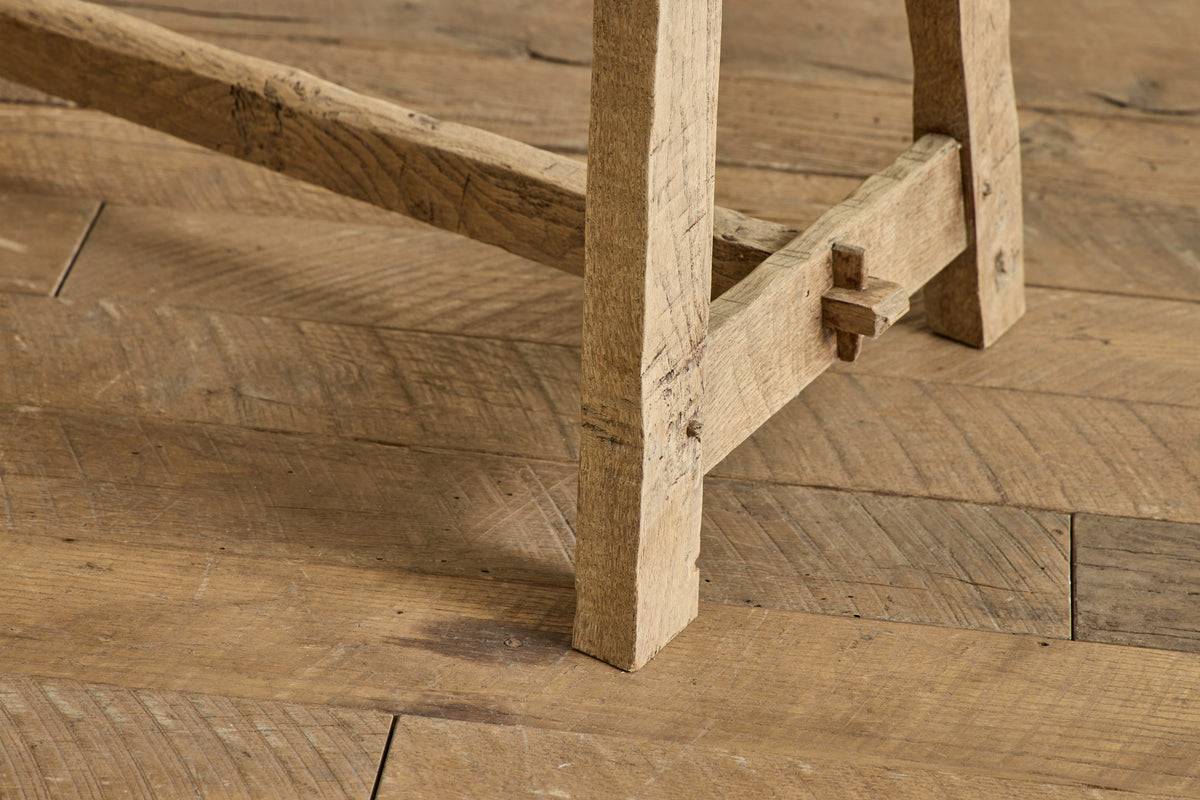 Bleached Burlwood Side Table