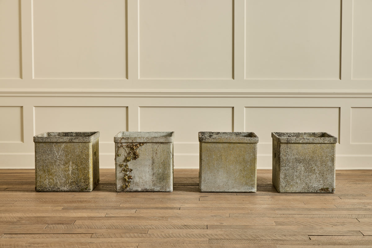 VTG LARGE WILLY GUHL SQUARE PLANTER