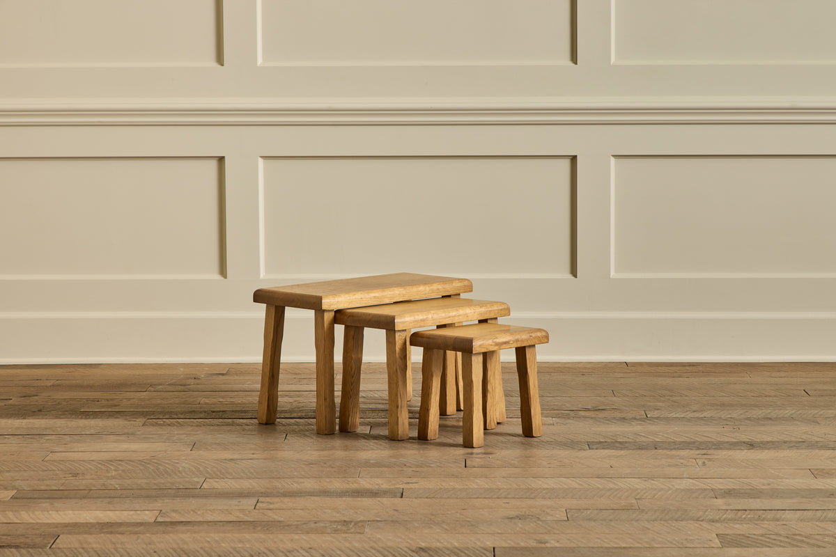 VTG WOOD NESTING TABLES NO. 3