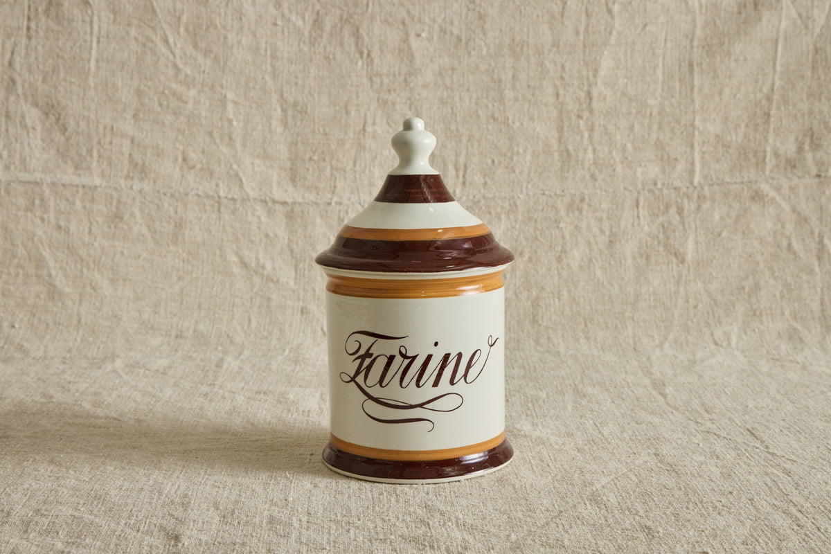 VTG FARINE LIDDED JAR