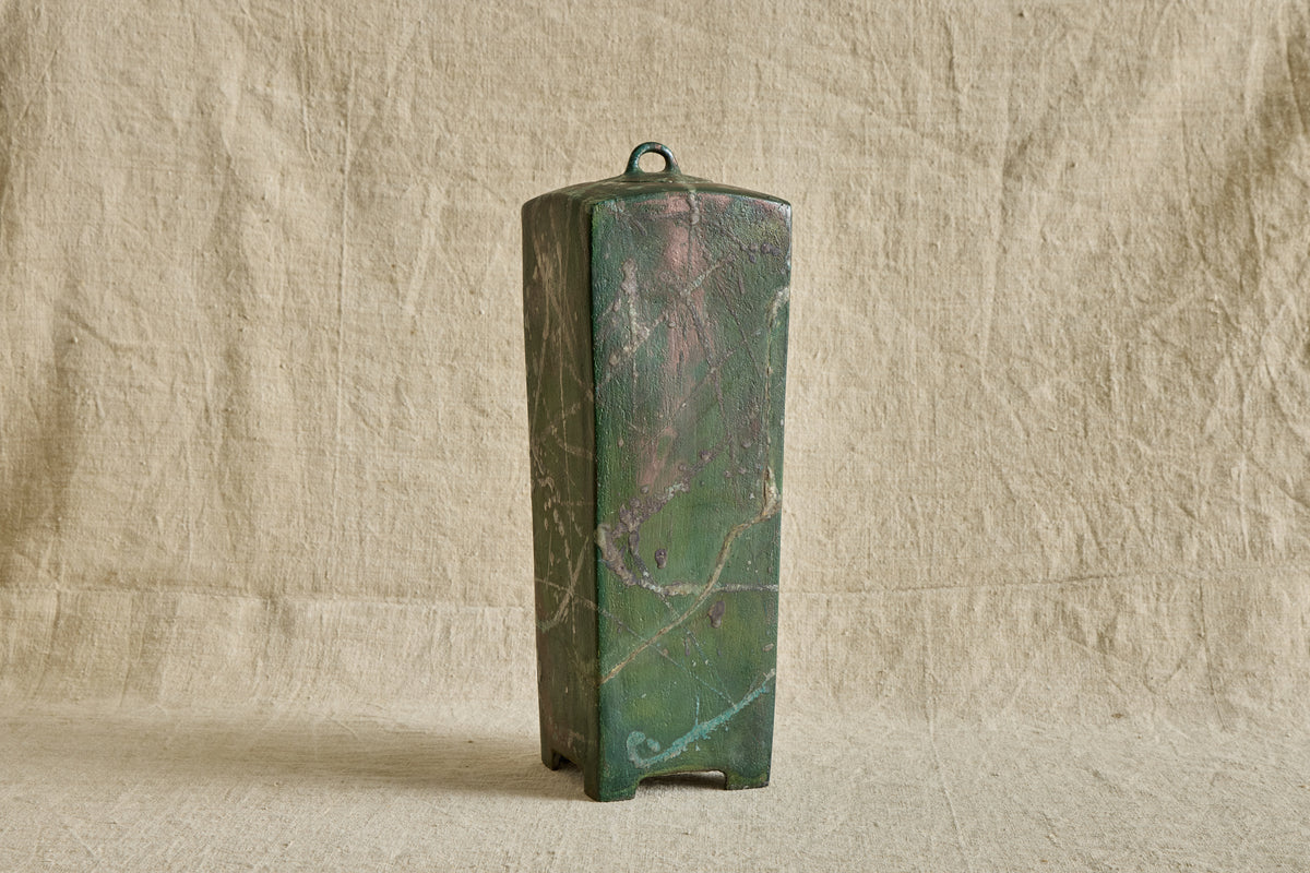 Ceramic Green Lidded Jar