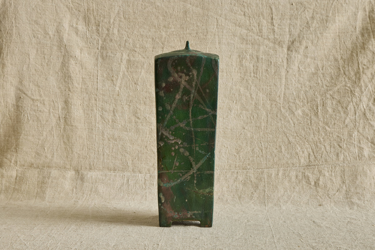 Ceramic Green Lidded Jar