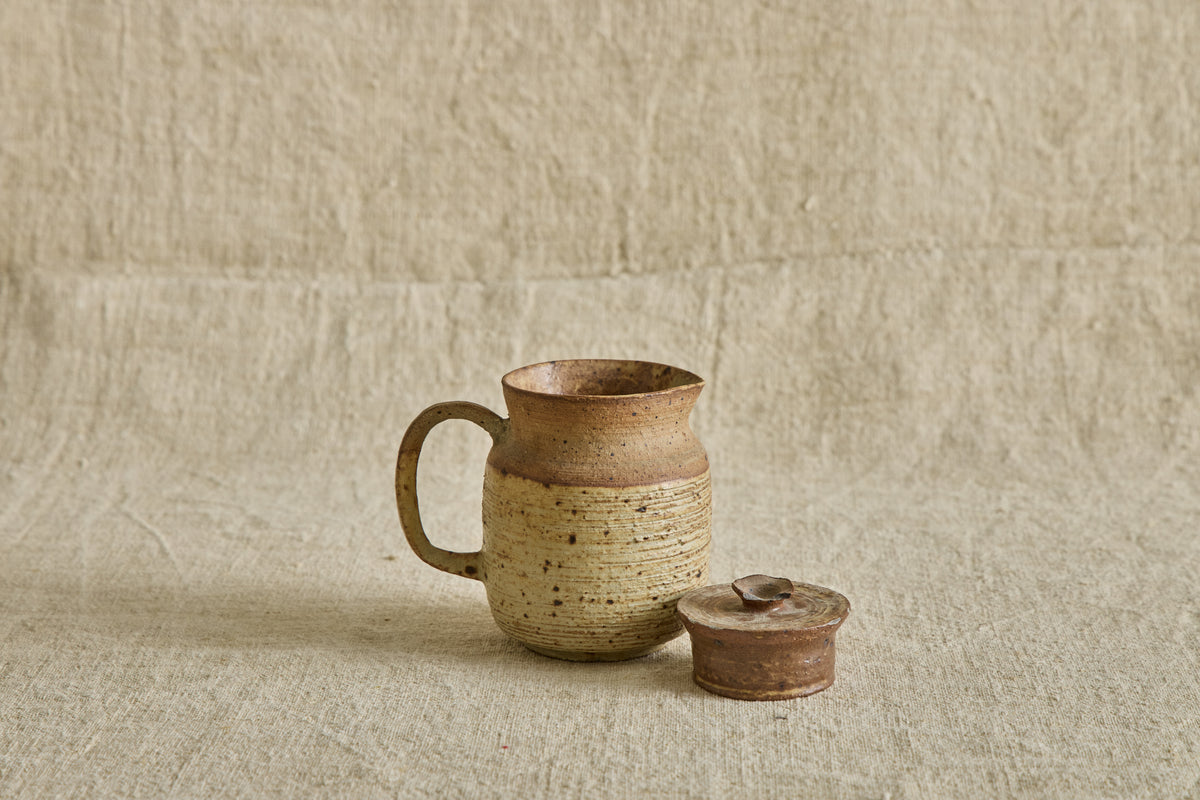 Small Ceramic Lidded Pitcher