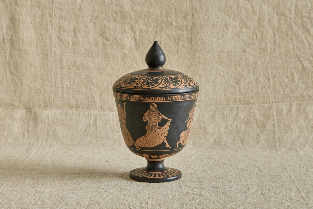 Etruscan Style Lidded Jar