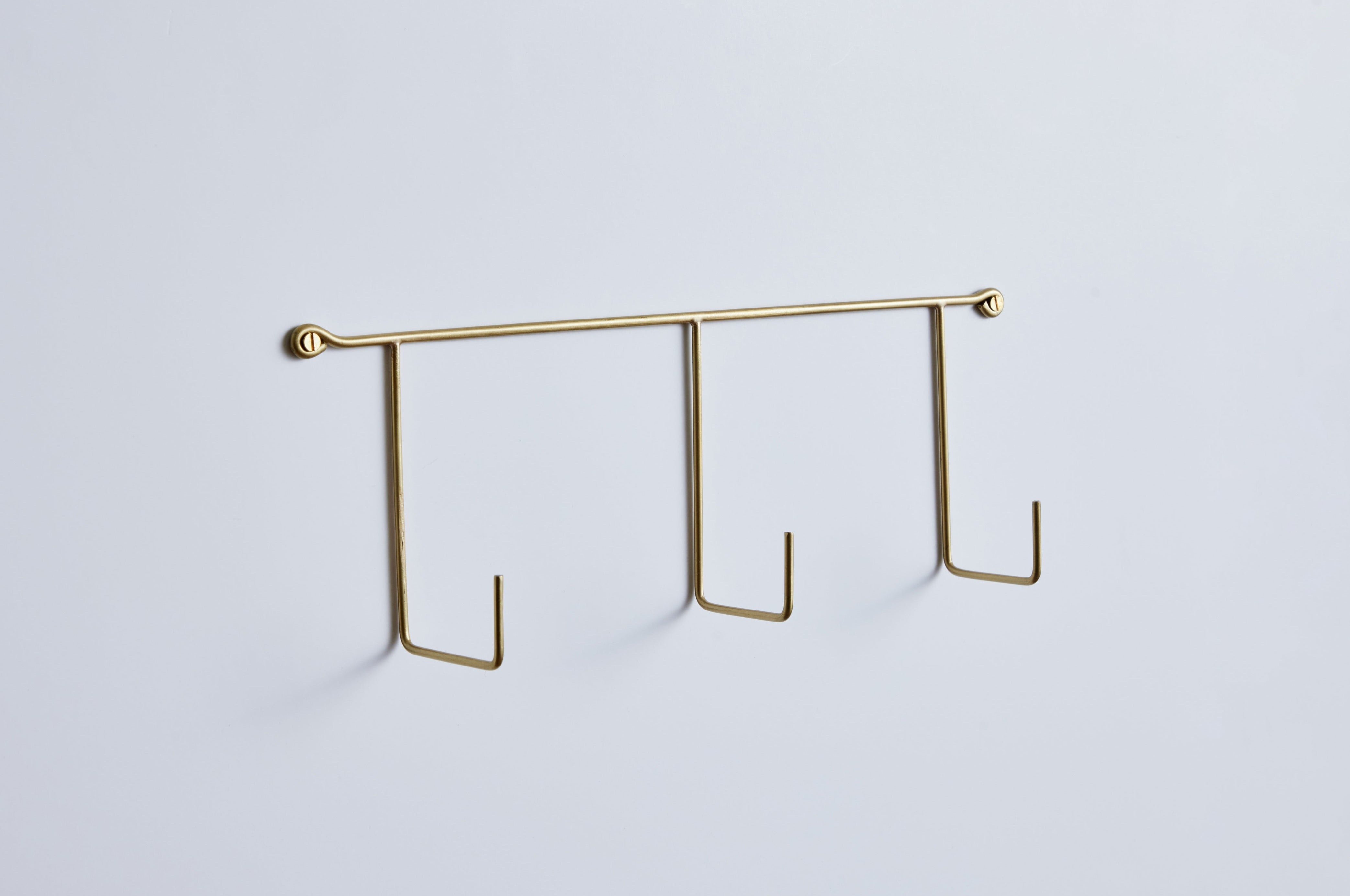 Fog Linen, Brass Triple Hook – Nickey Kehoe Inc.