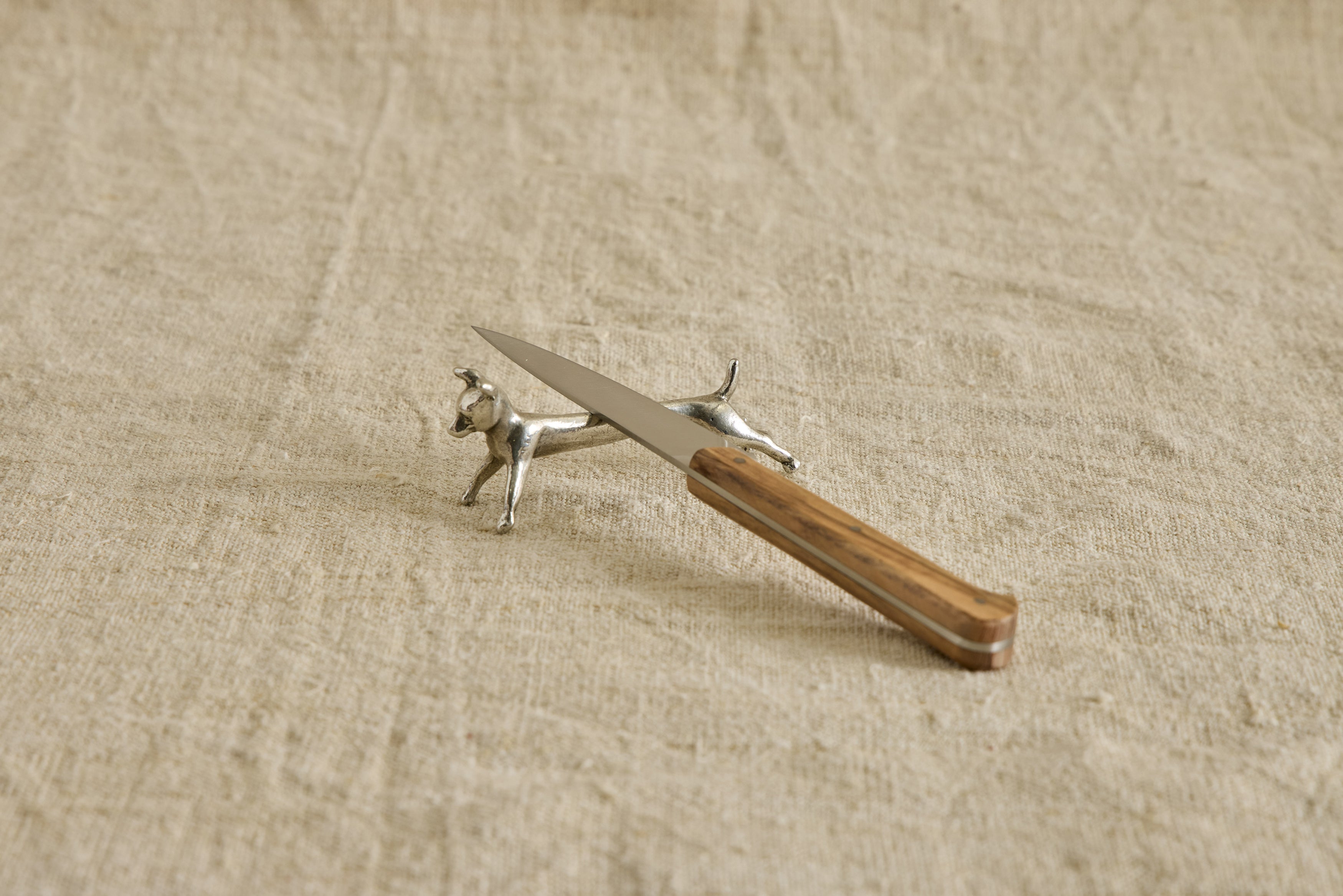 Italian Pewter Knife Rests, Set of 6