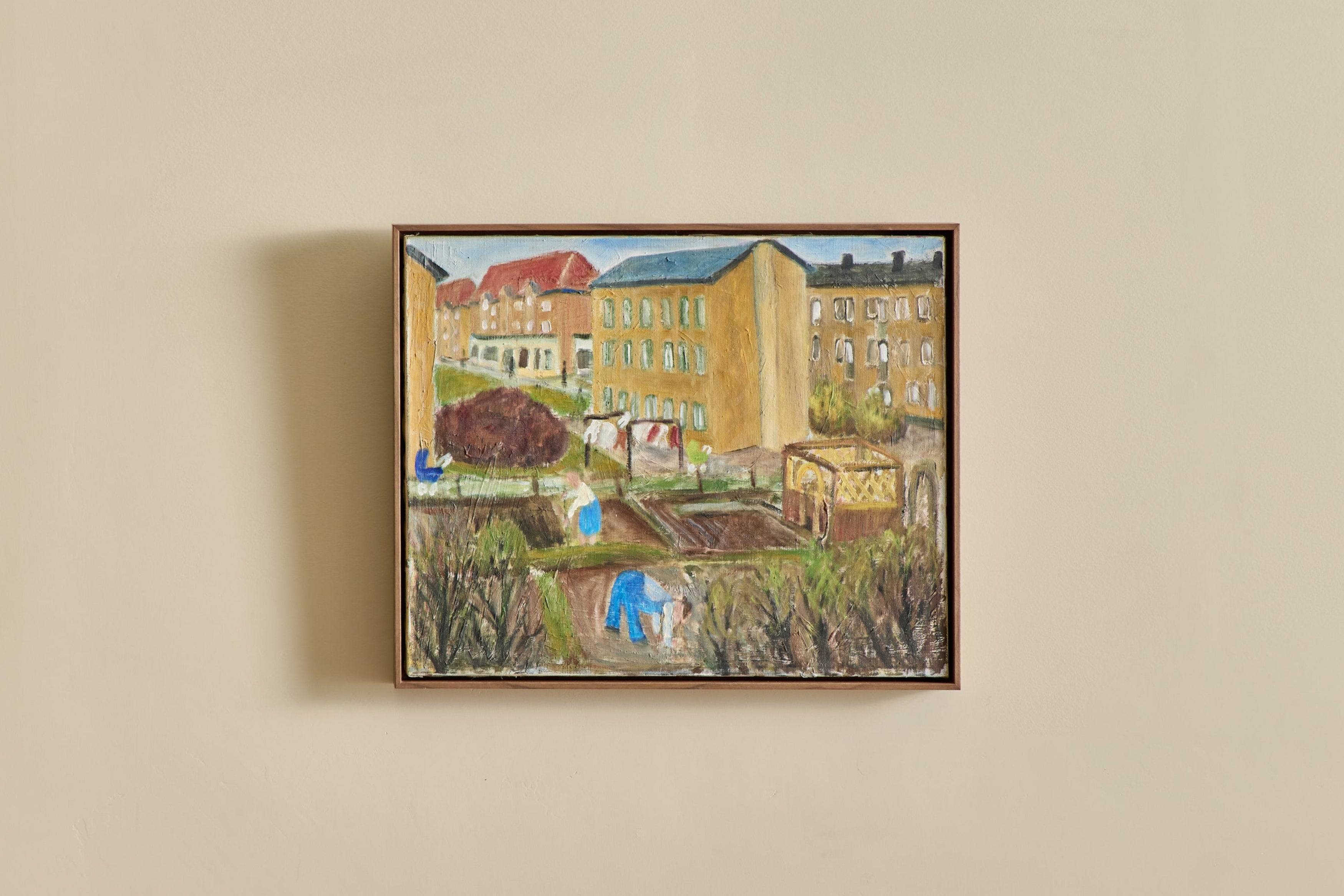 Danish Town Scene Painting