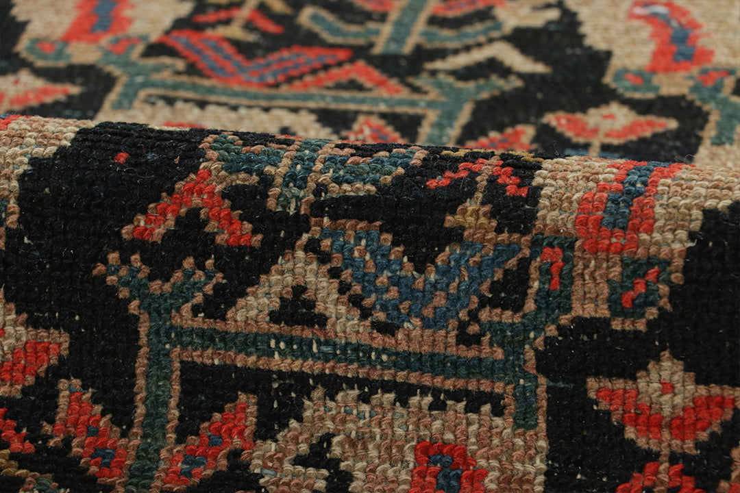 Coral & Green Malayer Rug 4’6 X 6’7