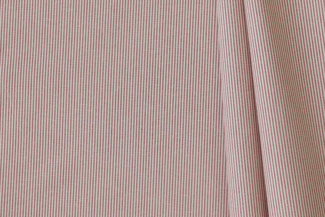 Humbug Ticking, Red/White