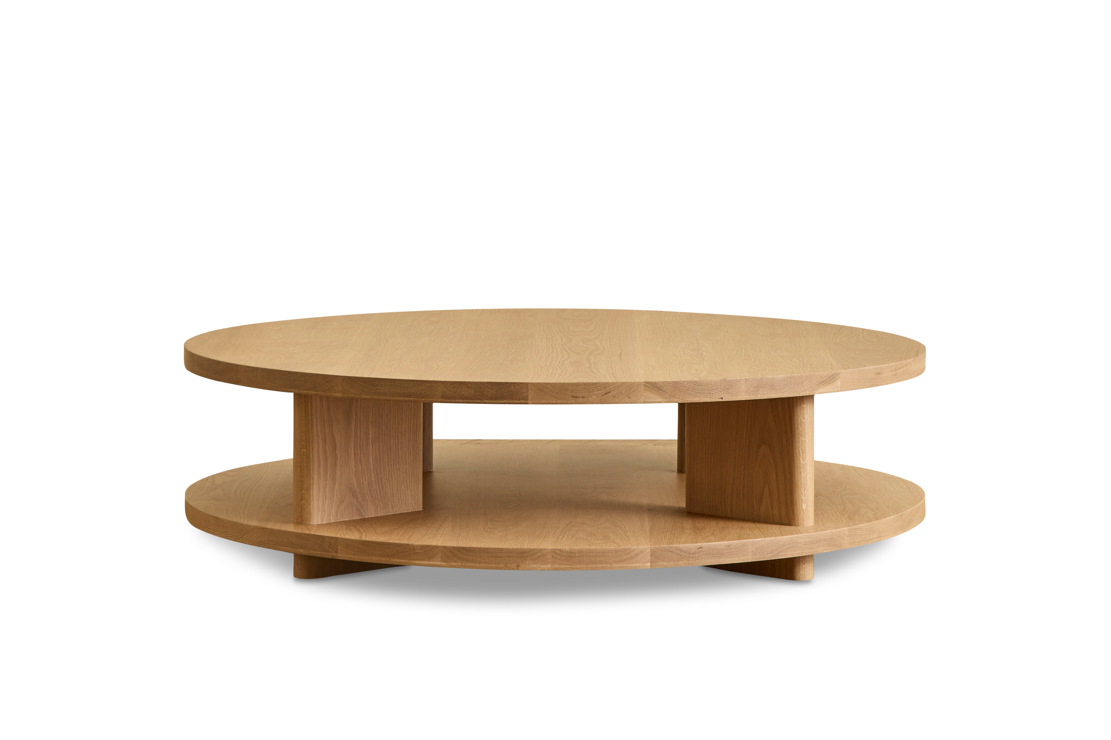 Round Shelf Coffee Table