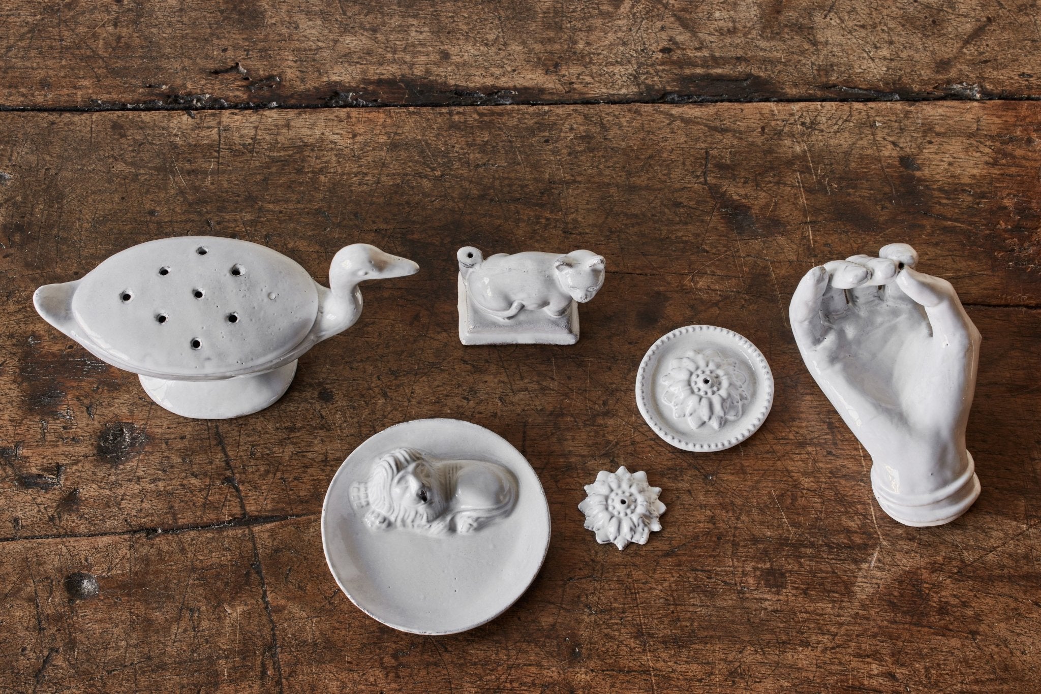 Astier de Villatte, Minou Cat Incense Holder - Nickey Kehoe