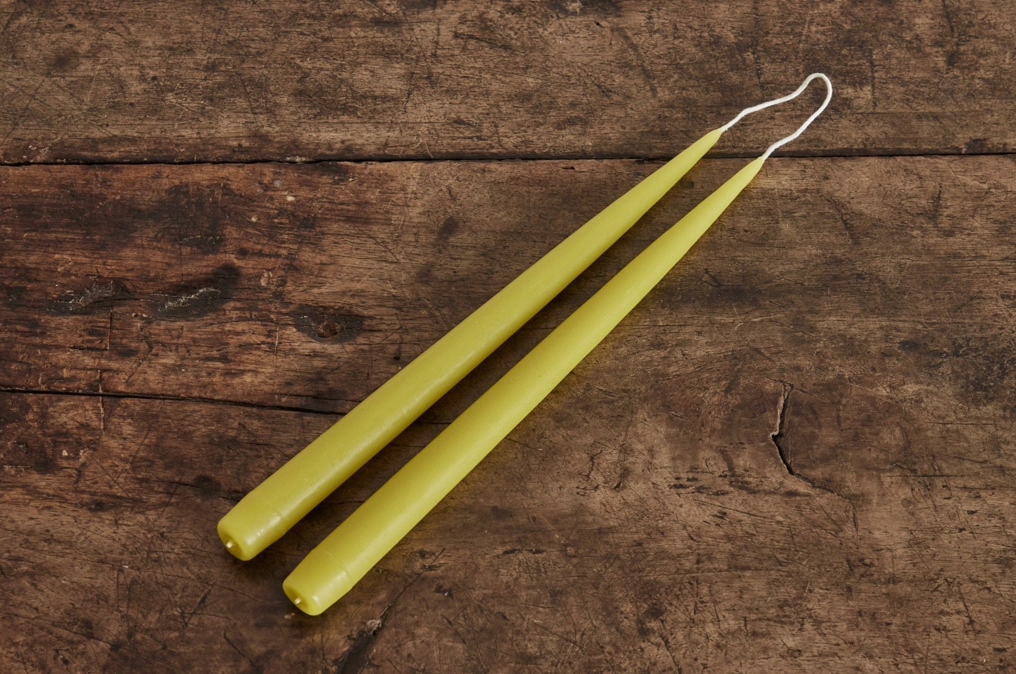 Beeswax Tapers, Chartreuse - Nickey Kehoe
