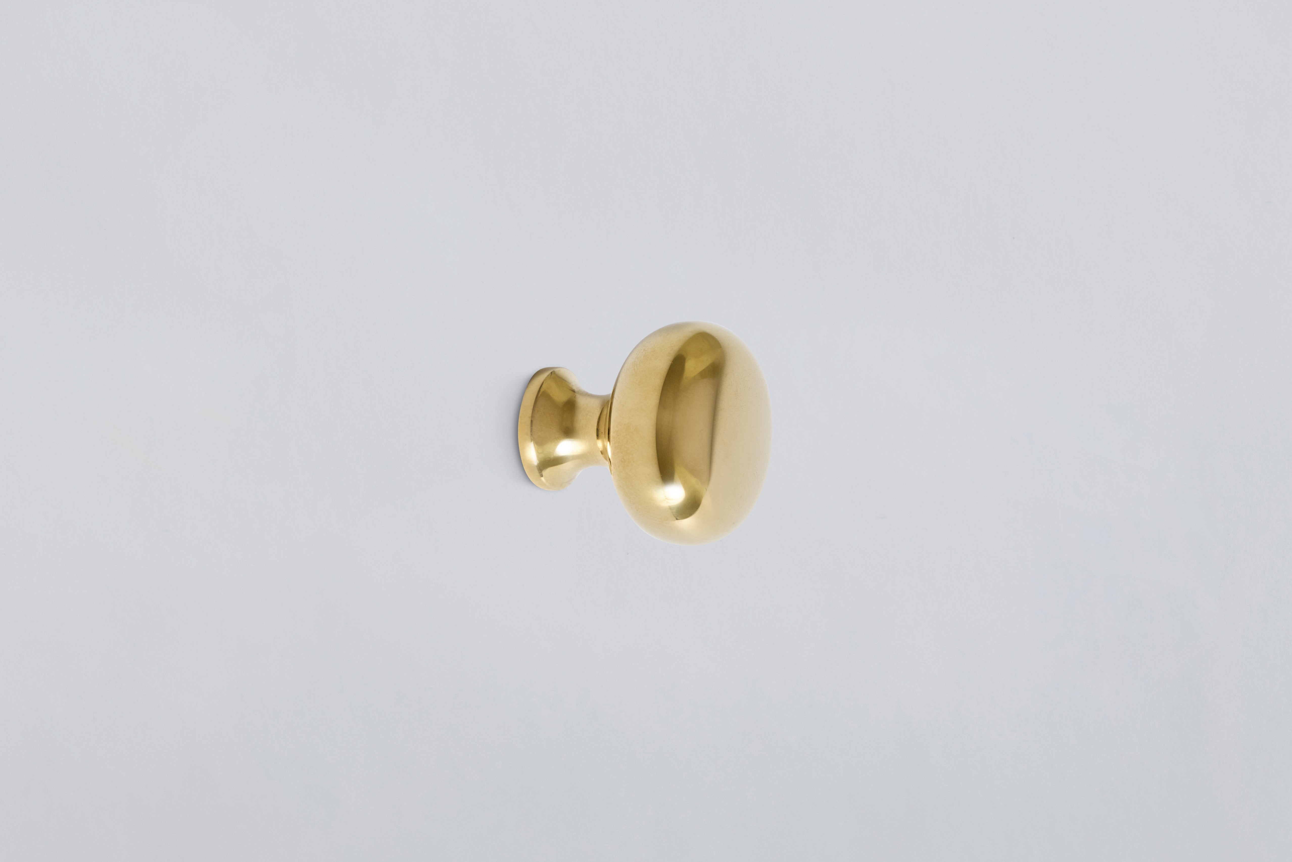 Milton Knob, Polished Brass (Multiple Sizes)
