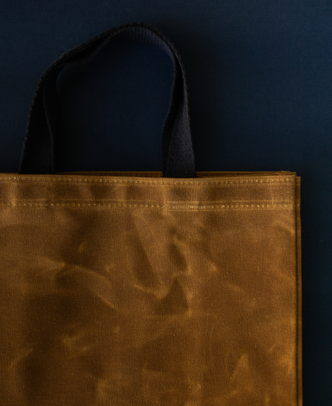 Waxed Canvas Market Bag in Yellow