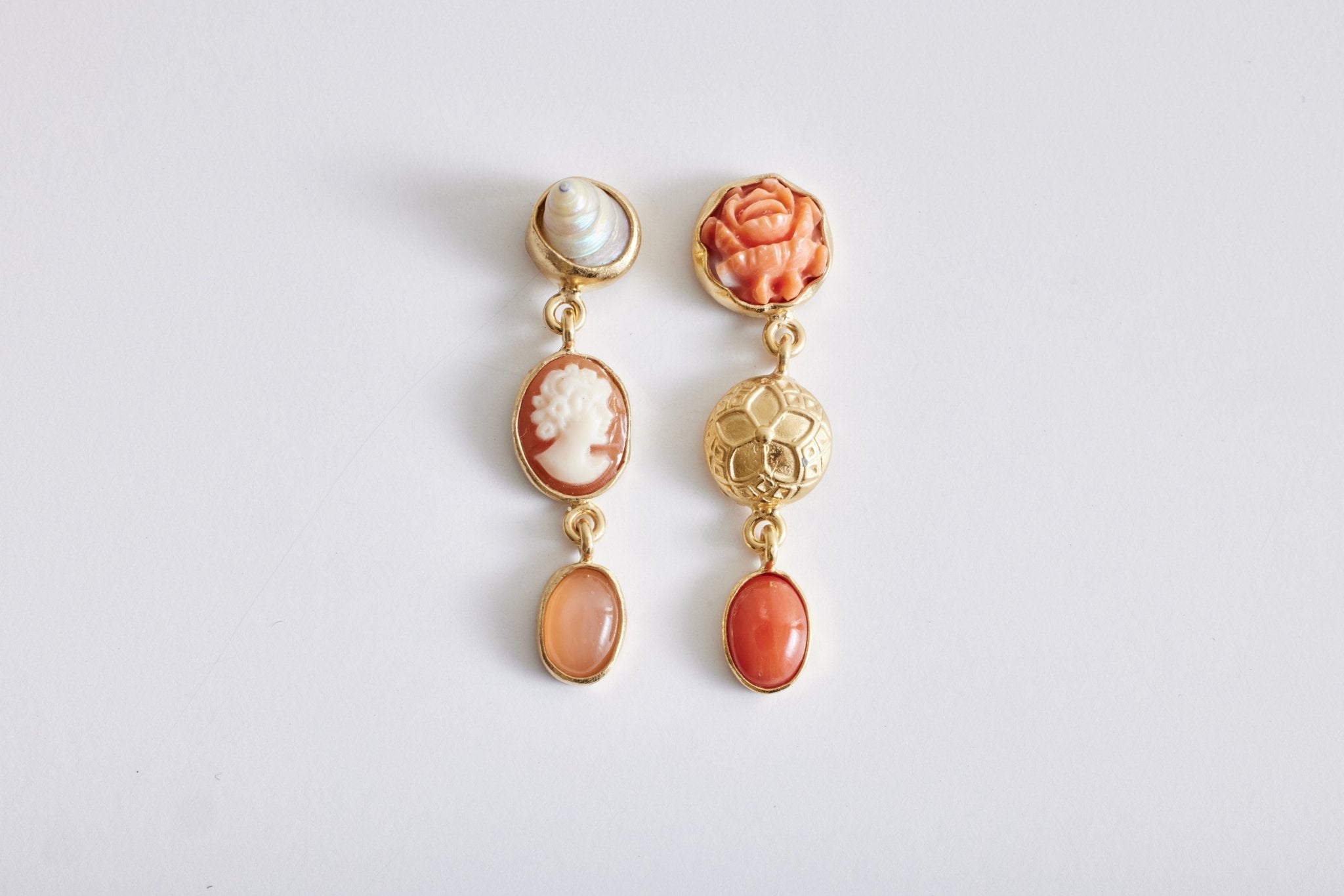 Grainne Morton, Three Charm Drop Earring - Nickey Kehoe