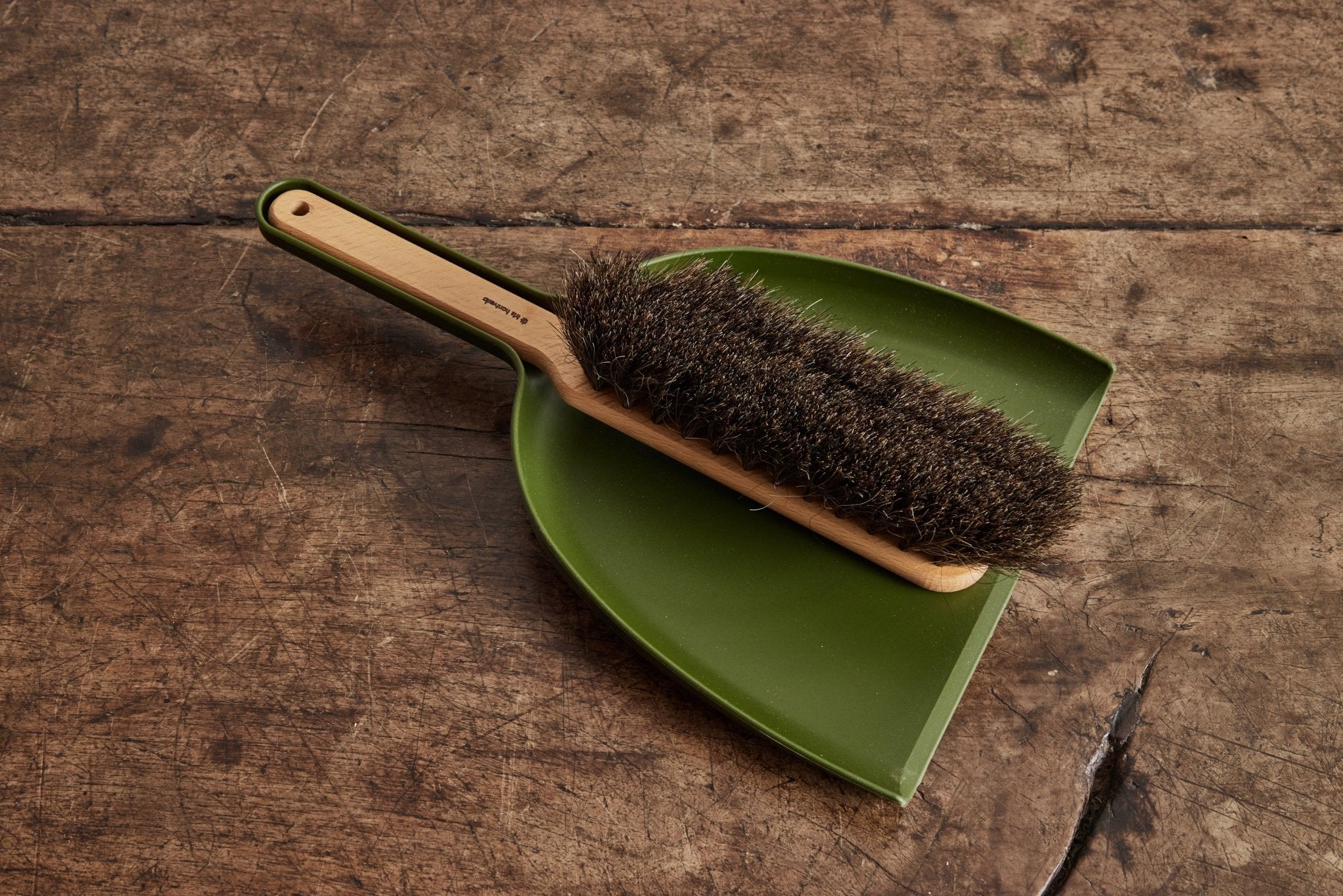 Green Dustpan & Hand Broom - Nickey Kehoe