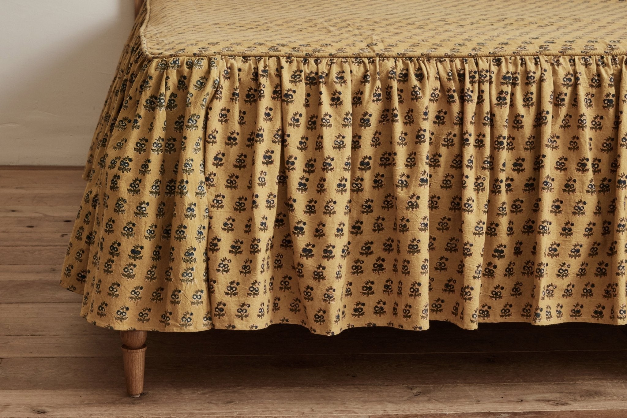 Les Indiennes, Yellow Ruffle Bedspread - Nickey Kehoe