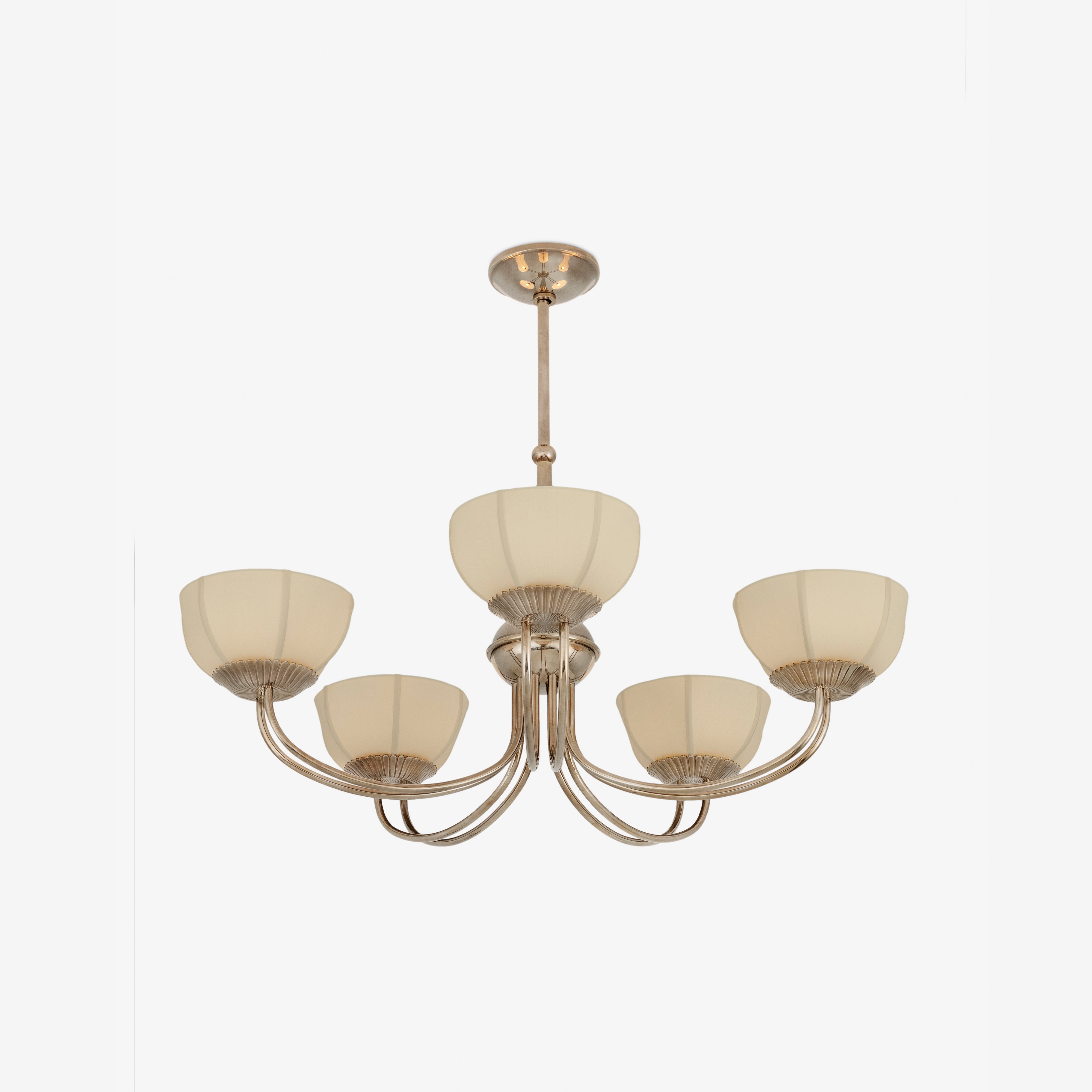 Shown in Heirloom Finish with Shades SH-223X-CRM