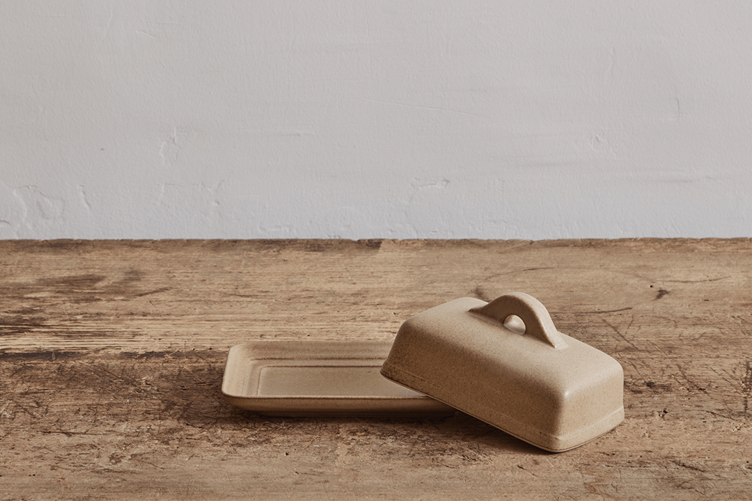 Nickey Kehoe Butter Dish in Flax - Nickey Kehoe