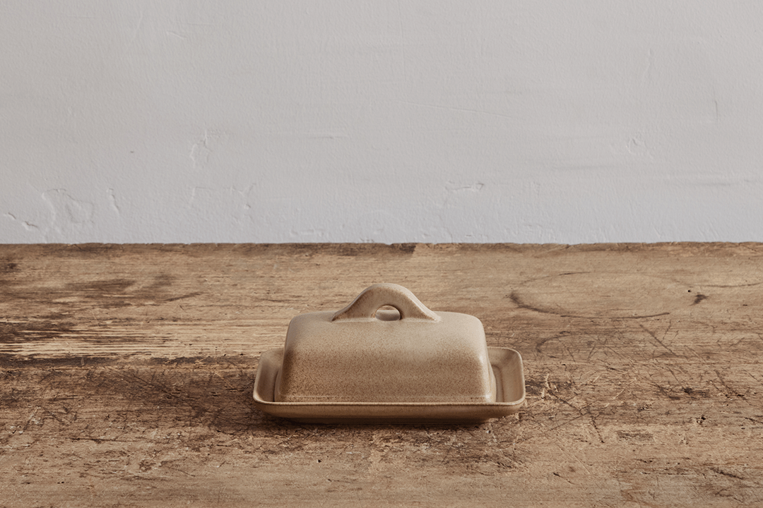 Nickey Kehoe Butter Dish in Flax - Nickey Kehoe