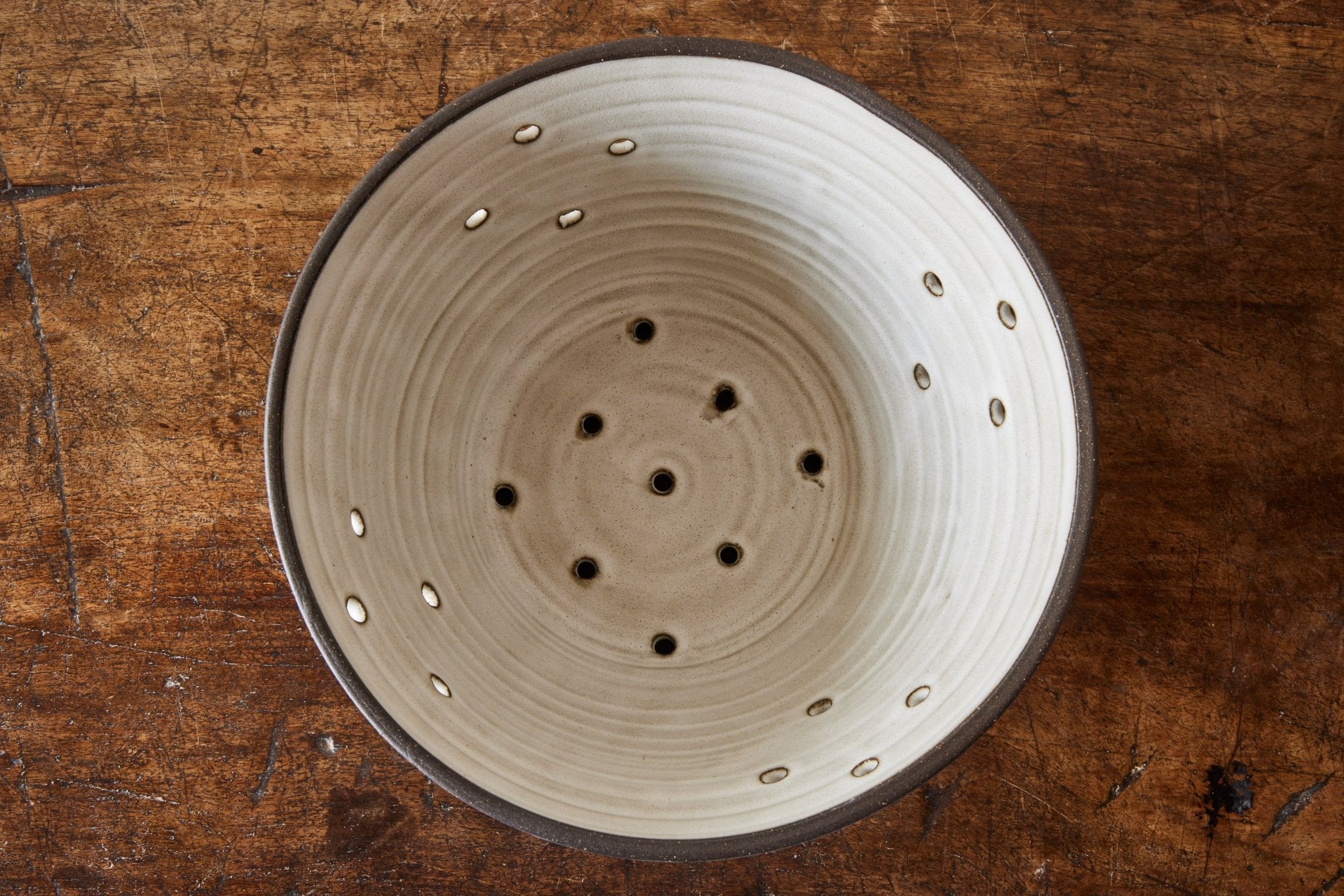Nickey Kehoe, Ceramic Colander in White - Nickey Kehoe